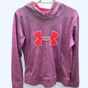 Under Armour Women's Purple Hoodie Hot Pink Logo